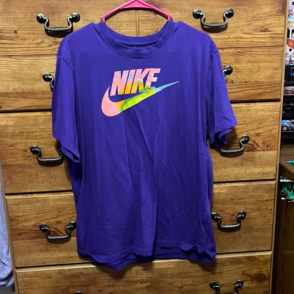 Purple Nike shirt